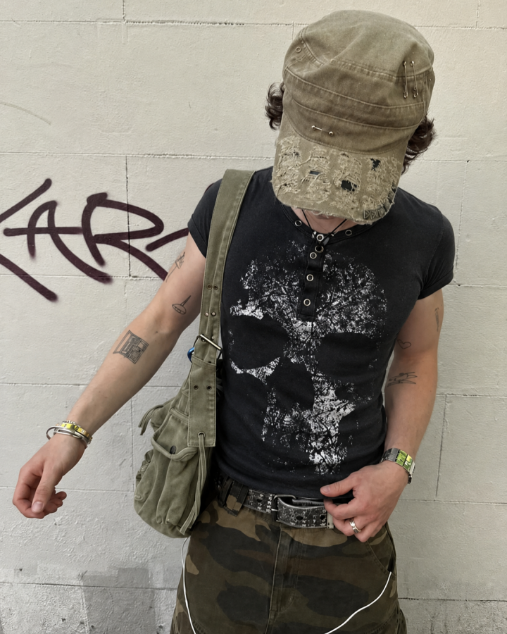 GRYFT Dark Street Metal-Decorated Crew Neck Tee