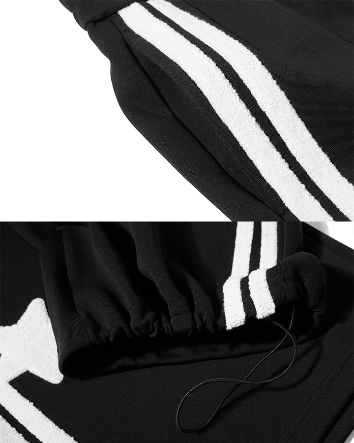 GRYFT Y2K Star Stripe Baggy Scimitar Pants