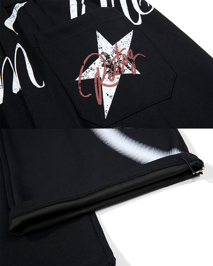 GRYFT Y2K Airbrush Curved Blade Baggy Pants