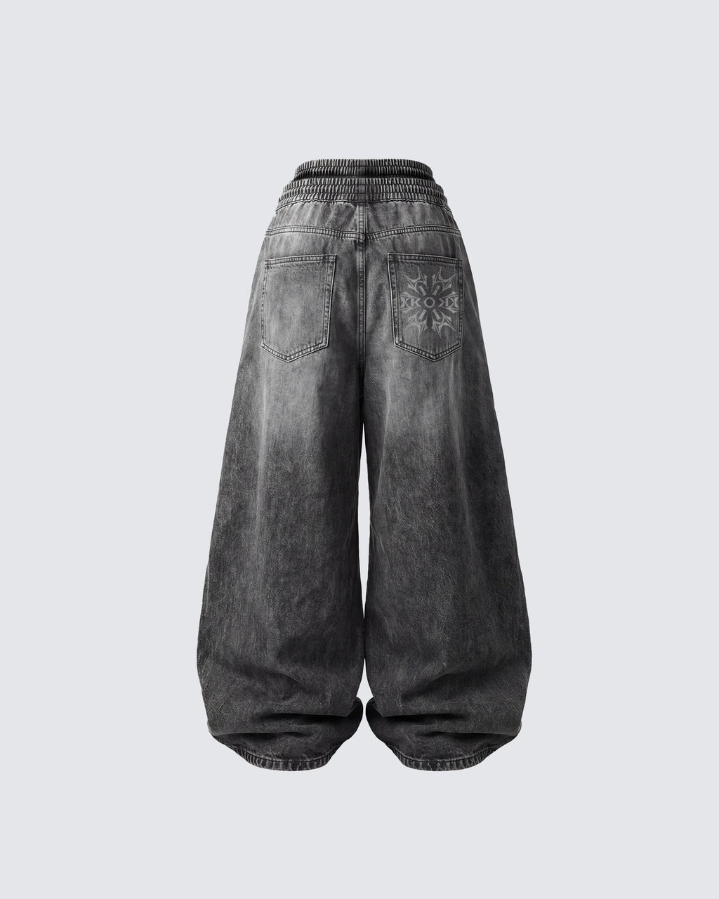 GRYFT-Double-Ended Washed Loose-Fit SweatPants