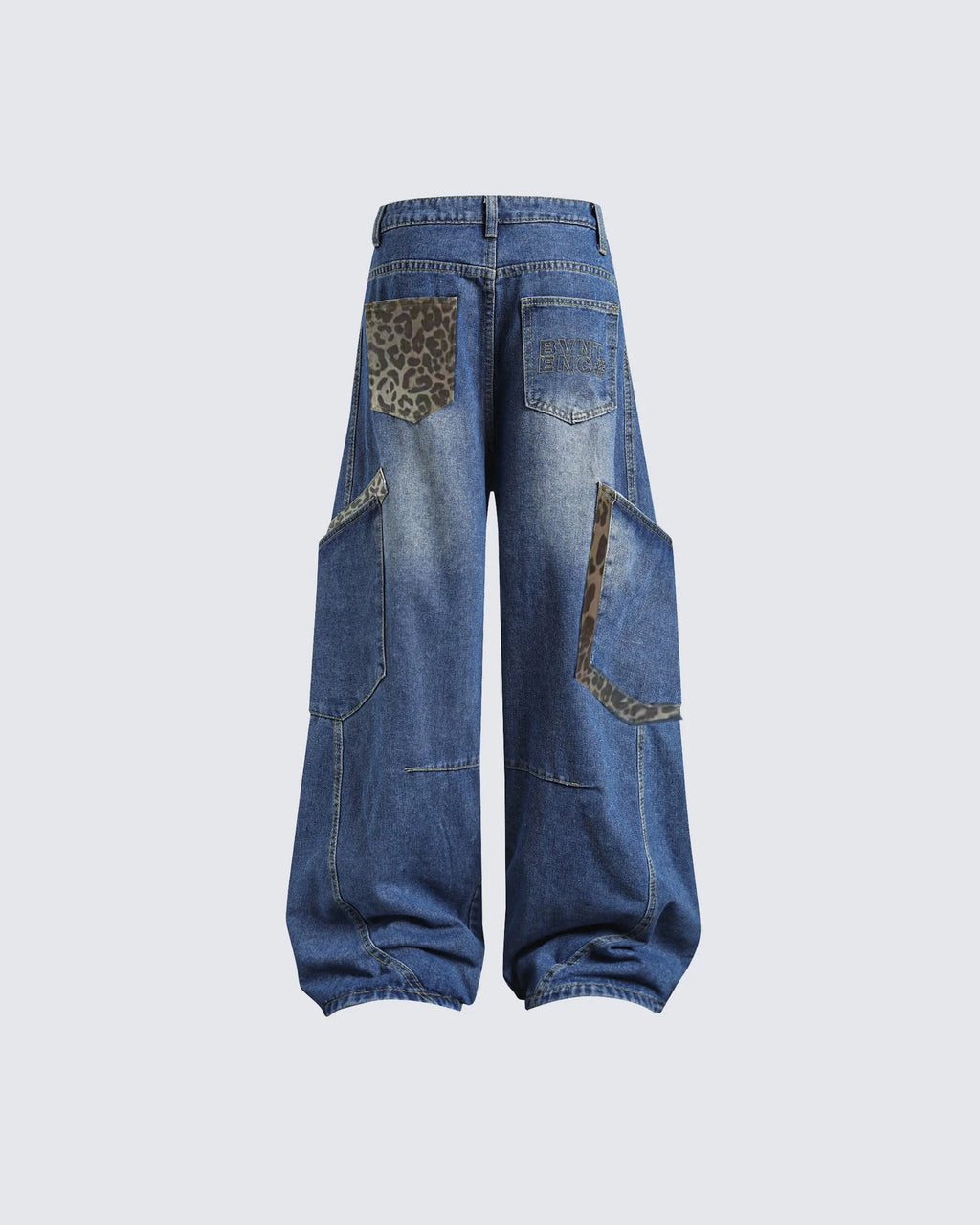 Oversized Denim Cargo Pants
