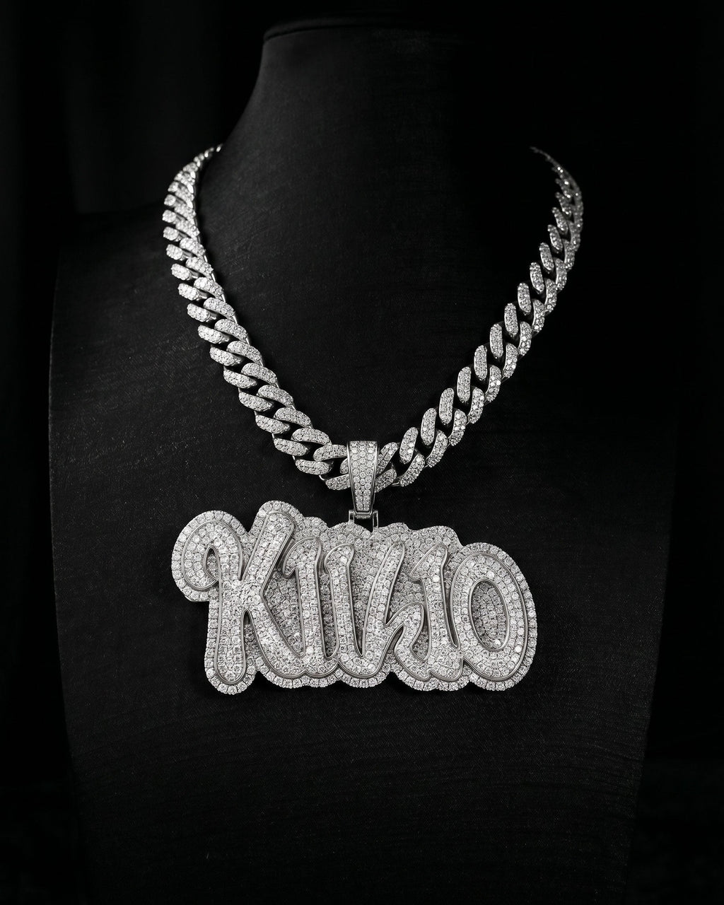 GRYFT-Full Zirconia Alloy Cuban Link Necklace