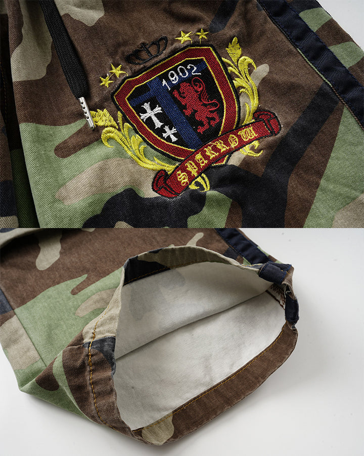 GRYFT Utility Double Waist Camo Cargo Pants