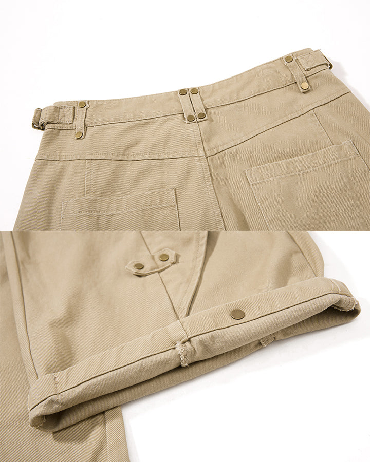 GRYFT Vintage Utility Cargo Wide Leg Pants