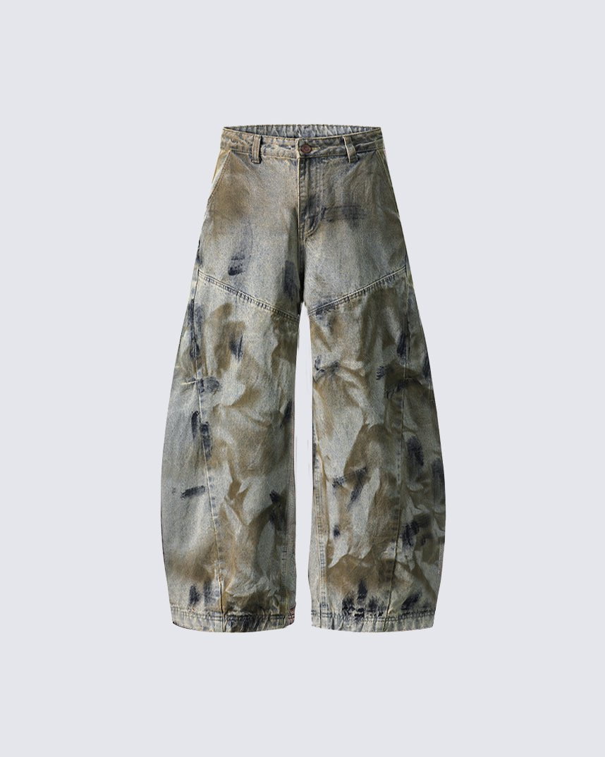 Ghosted Camo Baggy Pants