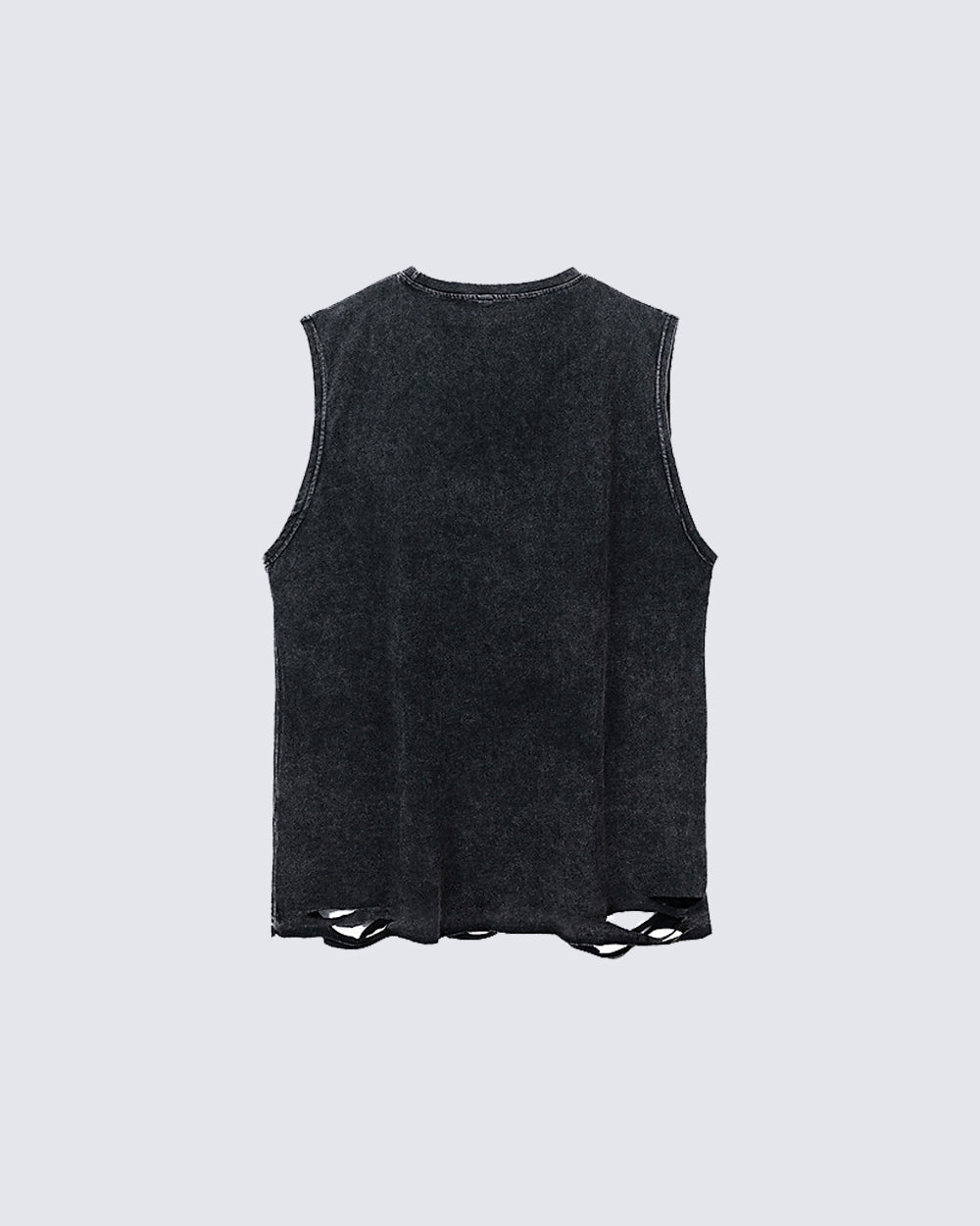 Distressed Hip-Hop Sleeveless Tank
