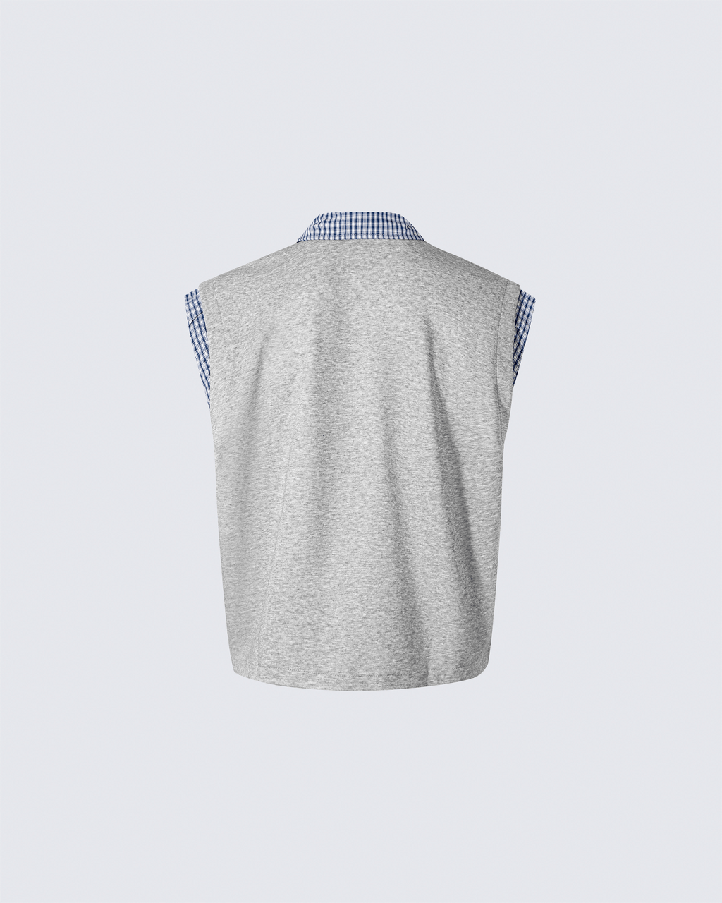Layered Patchwork Vest Shirt