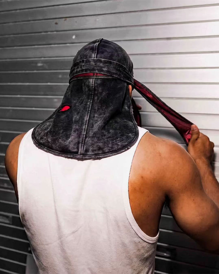 GRYFT RED RUST Series | Distressed-Effect Hooded Balaclava