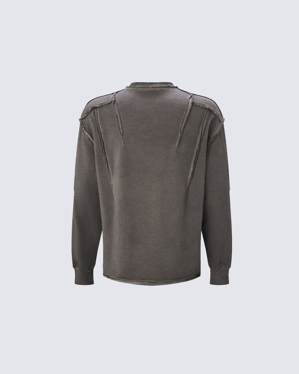 GRYFT Grunge Washed Patchwork Sweater