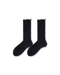 GRYFT Men's Distressed Minimalist Slouch Crew Socks