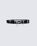 New Lava Relief Leather Belt