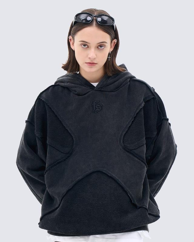 GRYFT Unisex Deconstructed Design Hoodie