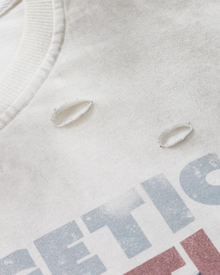 American-Style Distressed Camouflage "Faux-Layered" T-Shirt