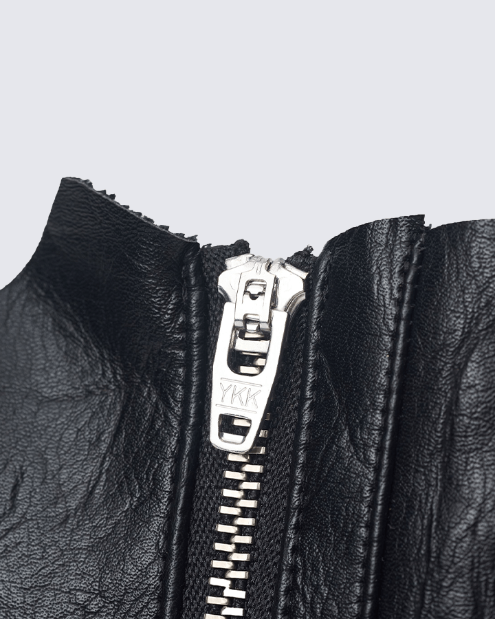 Gothic Punk Lace-Up Fingerless Faux Leather Gloves