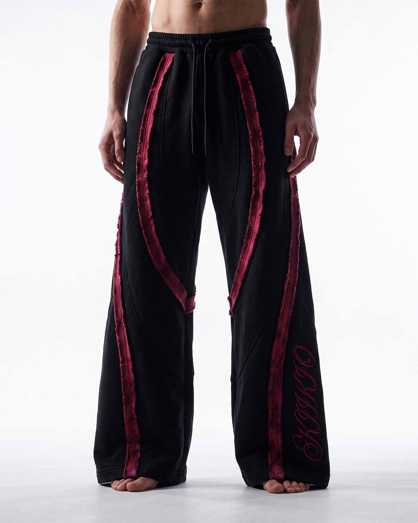 GRYFT SYMBIOTE Series | Dark Retro Sport Patchwork Sweatpants