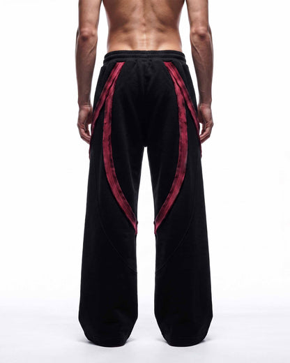 GRYFT SYMBIOTE Series | Dark Retro Sport Patchwork Sweatpants