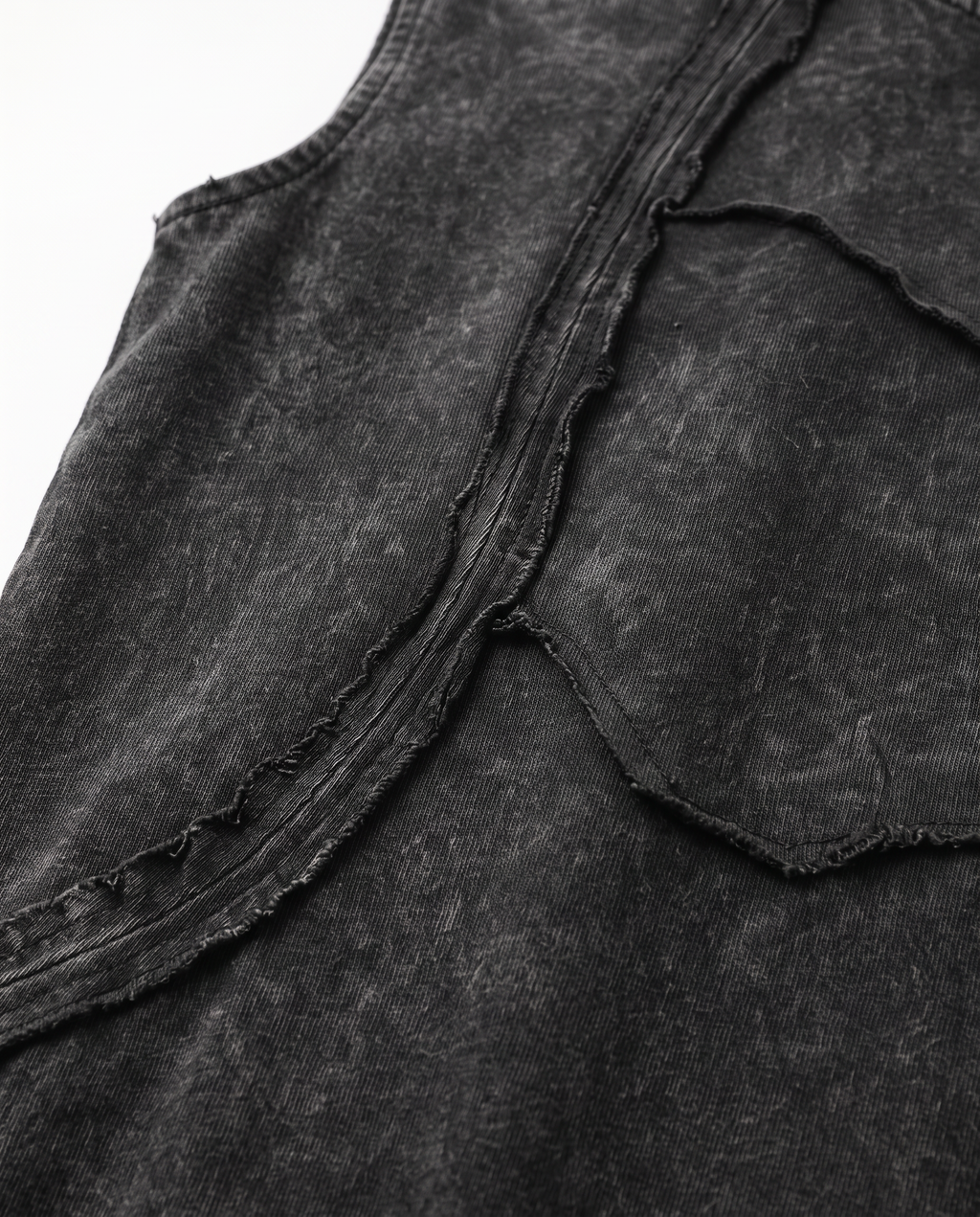 GRYFT Retro Frayed Sleeveless Vest