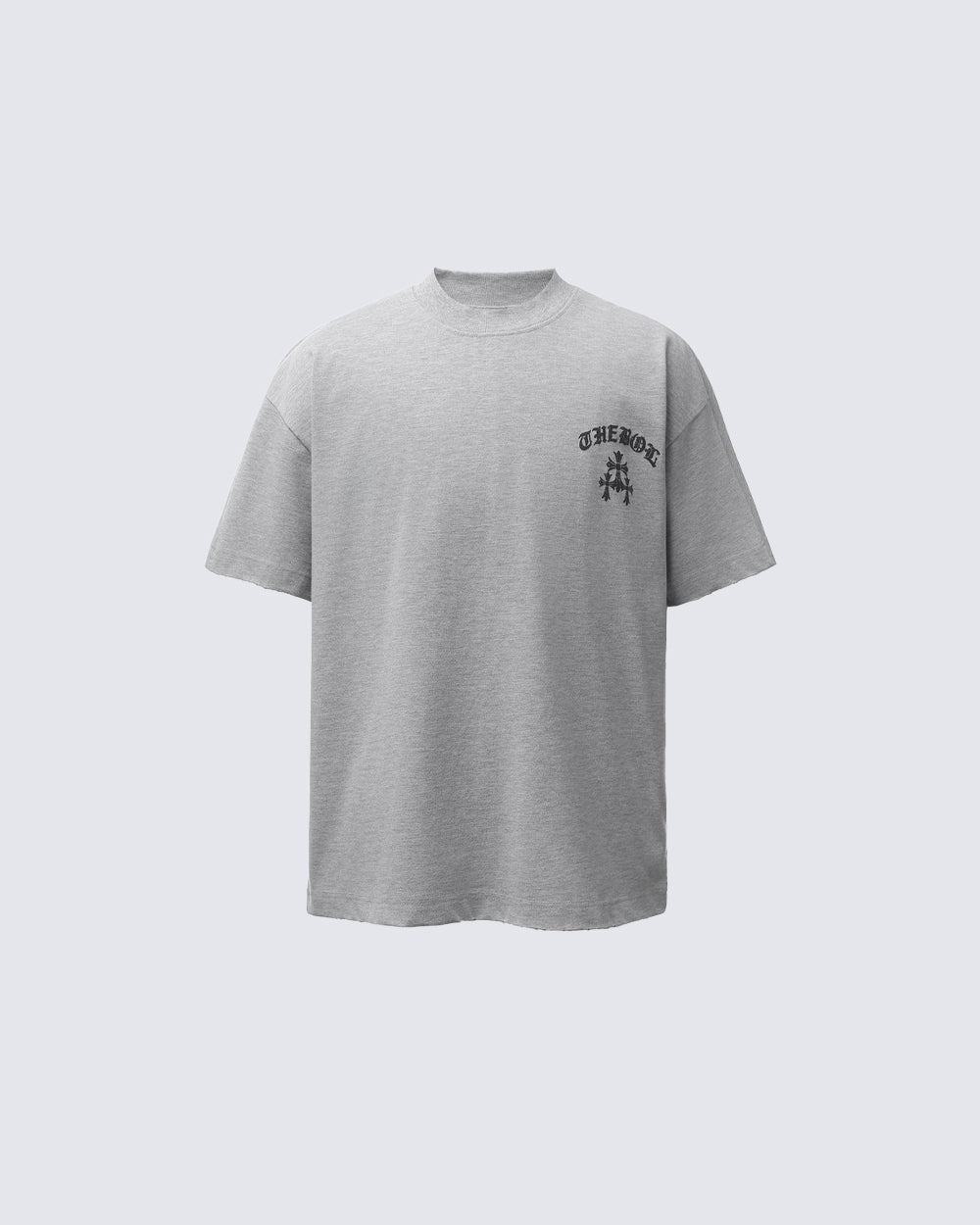 GRYFT Retro Distressed Gothic Letter Graphic T-Shirt