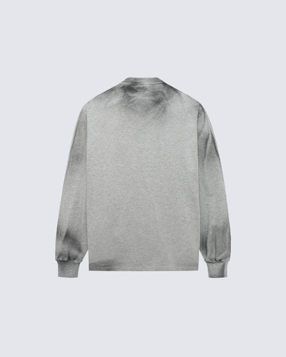GRYFT Vintage Spray-Painted Letter Graphic Sweatshirt