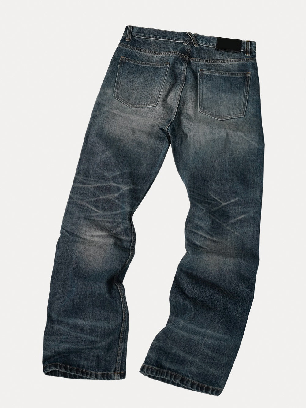 GRYFT Retro Faded Baggy Wide-Leg Jeans