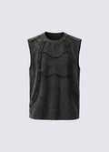 GRYFT Retro Frayed Sleeveless Vest
