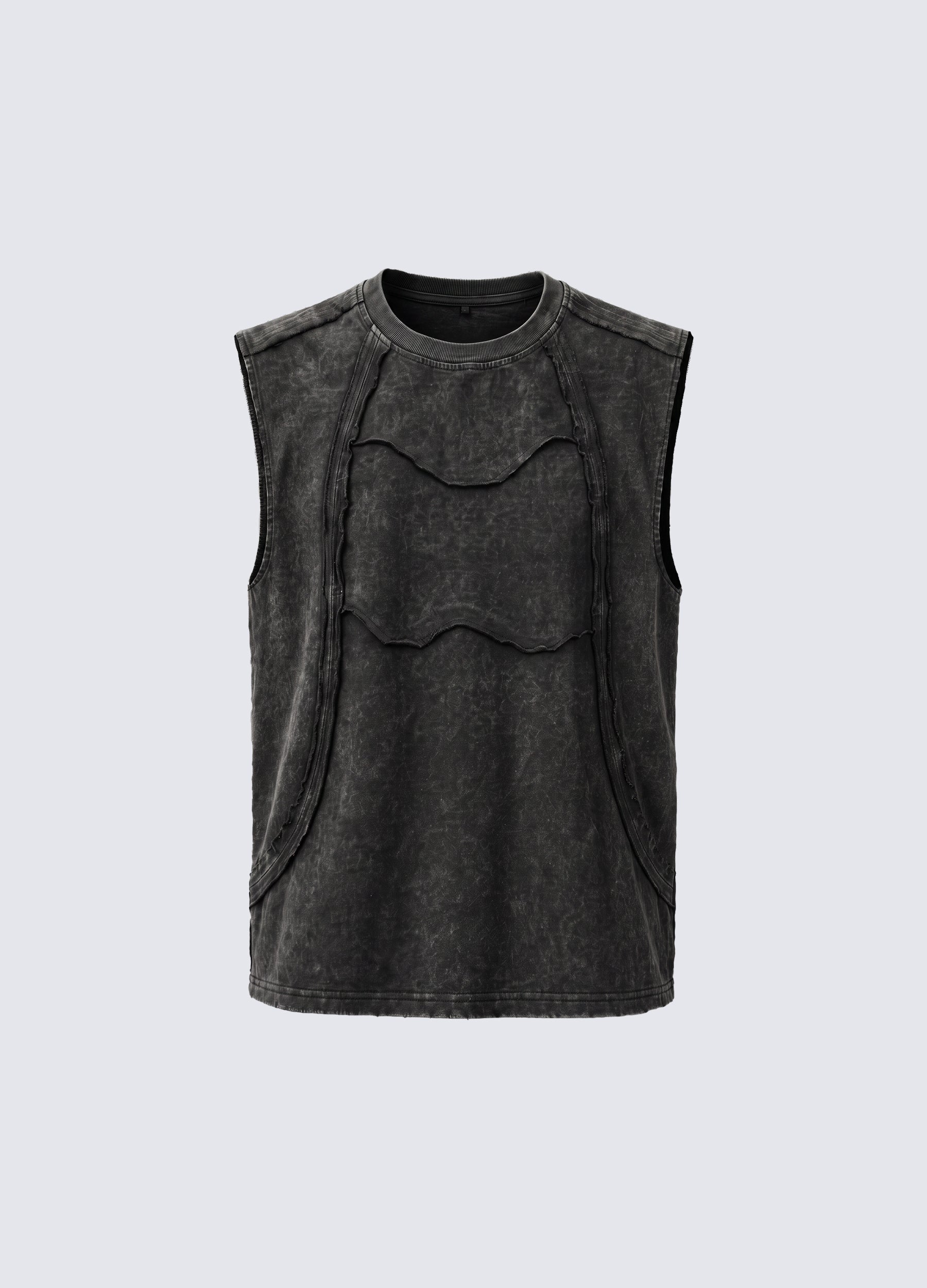 GRYFT Retro Frayed Sleeveless Vest