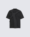 New Vintage Gothic Frayed Cross Graphic T-Shirt