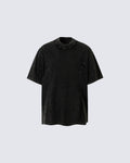 Distressed Irregular Curve Patchwork New Tee