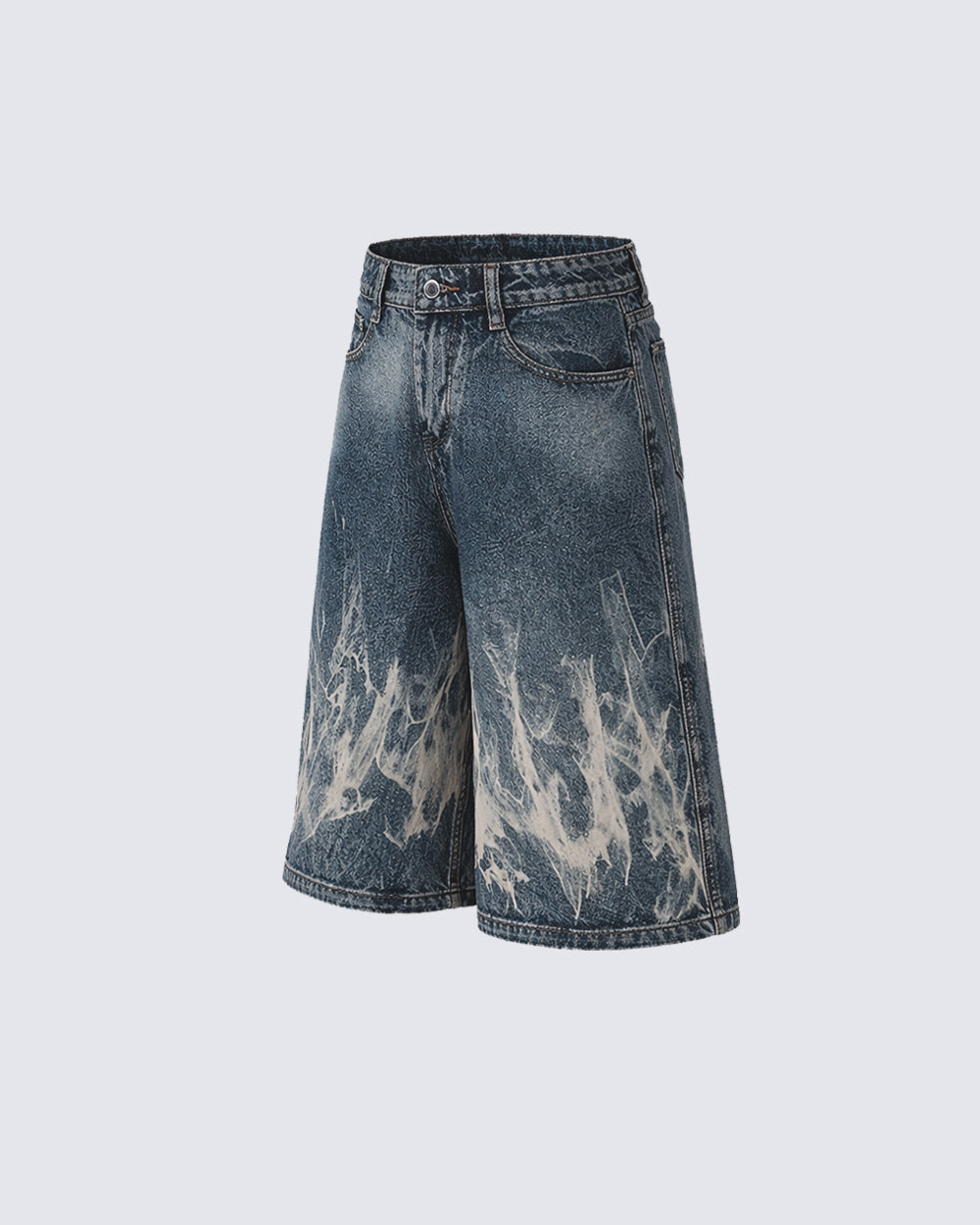 American New Flame Wash Seven-Length Shorts