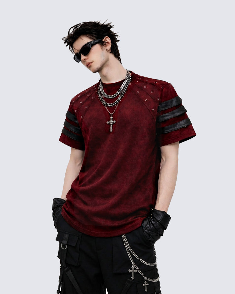 Vintage Rivet Short Sleeve T-Shirt