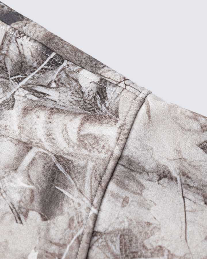 Heavyweight Fleece Camo Hoodie Cotton Blend