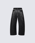 American Retro Street Style Shiny And Versatile Trousers