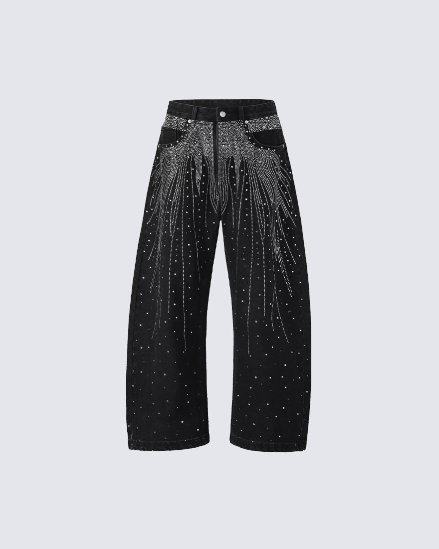 American Retro Street Style Shiny And Versatile Trousers