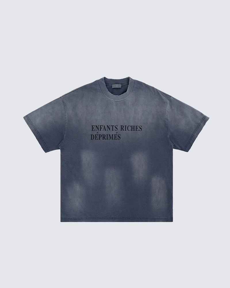 Distressed Gradient Vintage Short Sleeve T-shirt