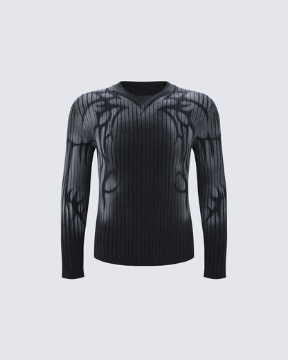 GRYFT Gothic Graphic Sweater