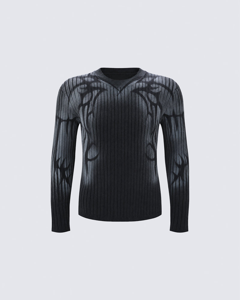 GRYFT Gothic Graphic Sweater