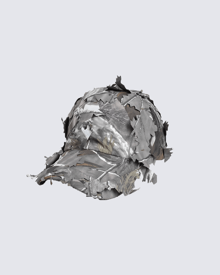 Camouflage Leaf Patterned Cap