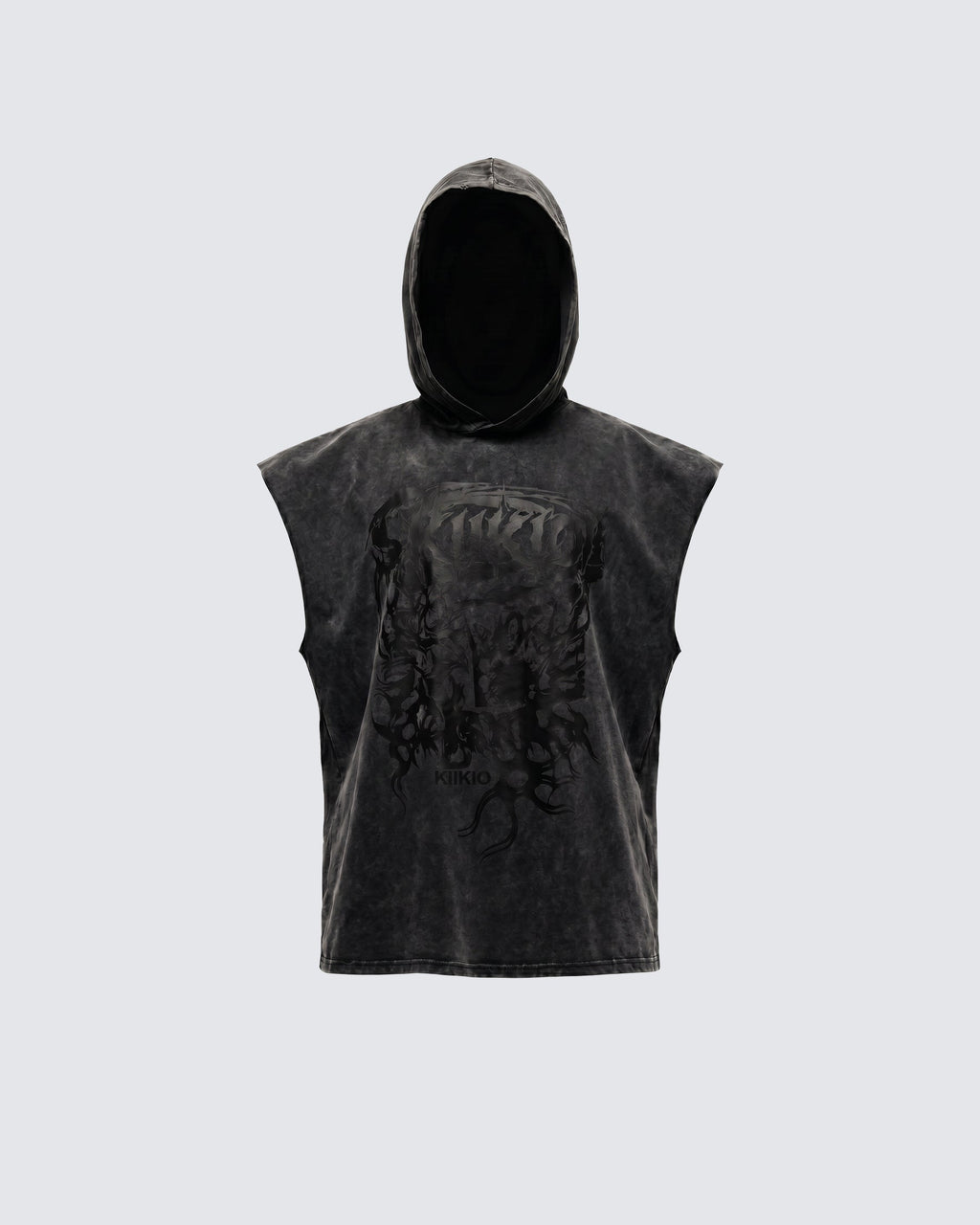 GRYFT-New Washed Hooded Sleeveless Top