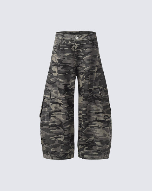 Camouflage Cargo Baggy Jeans