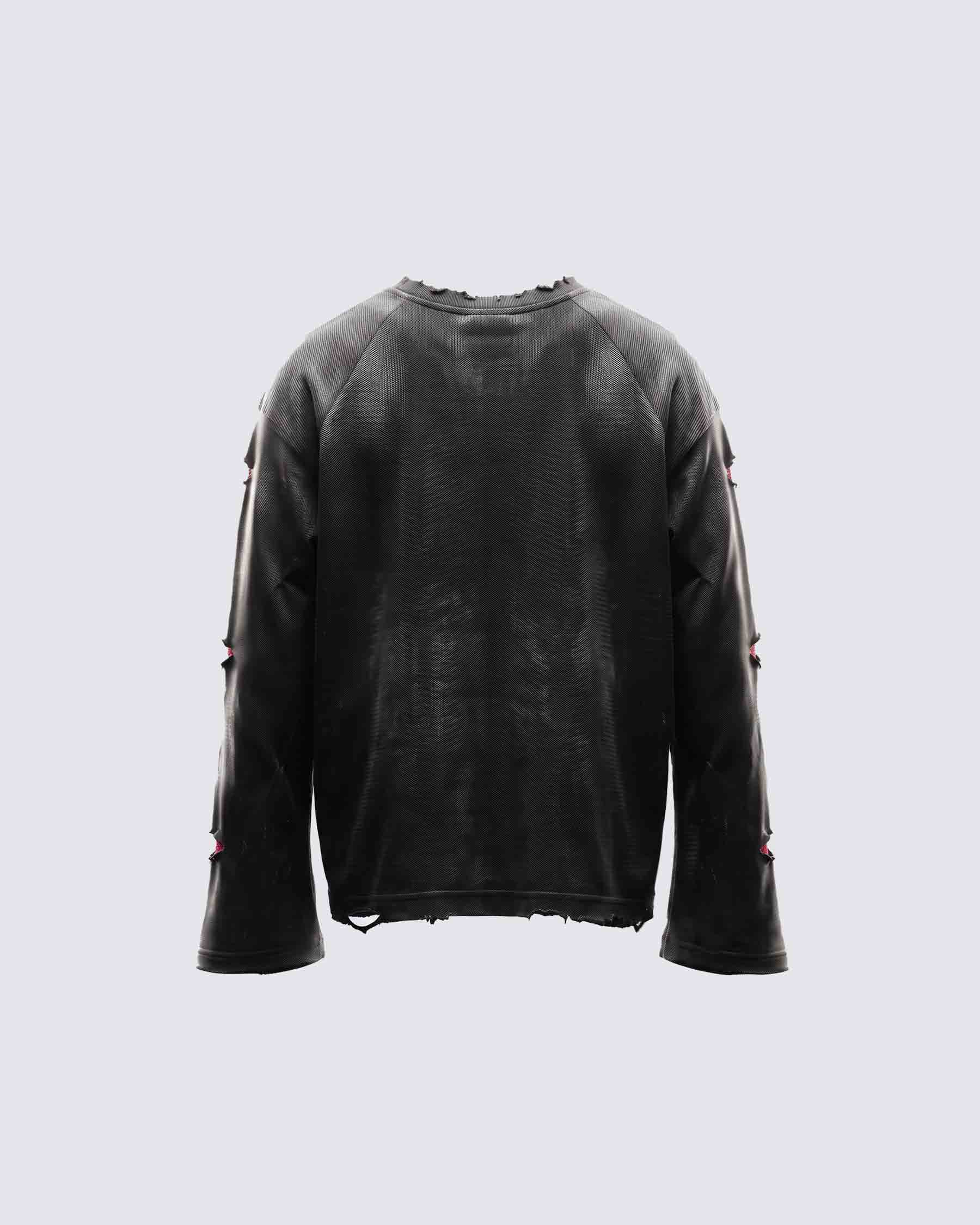 GRYFT RED RUST Series | Distressed Raglan Long Sleeve