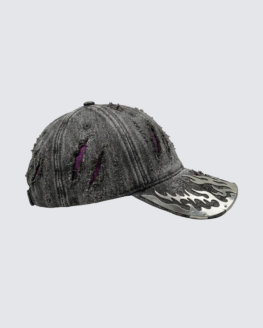 GRYFT-Wasteland Flame-Metal Distressed Denim Cap