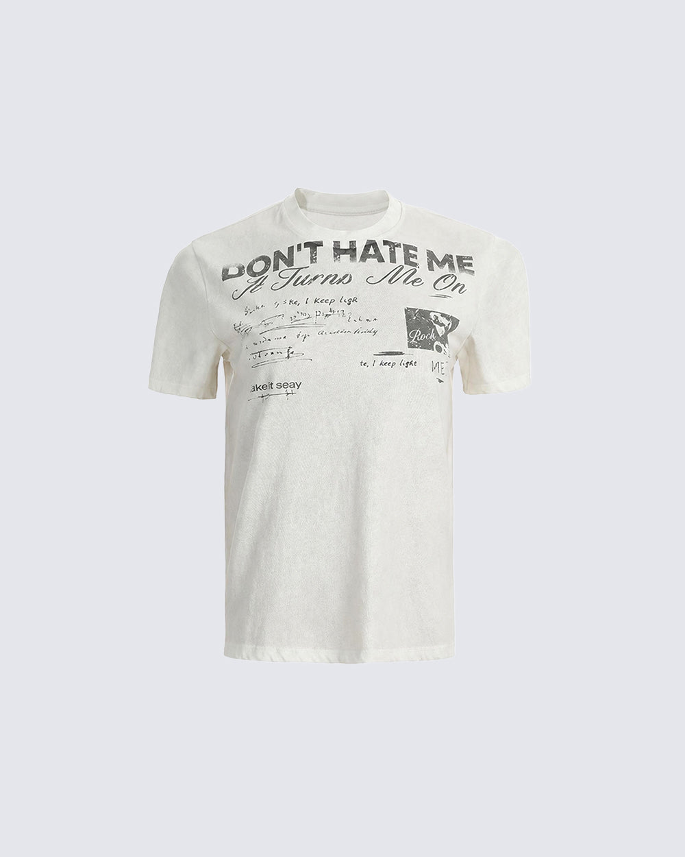 GRYFT Vintage Washed Letter Graphic T-Shirt
