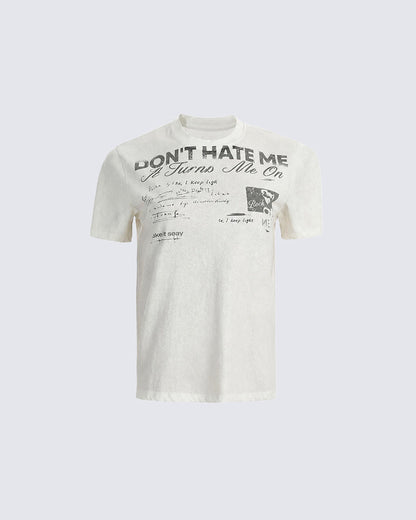 GRYFT Vintage Washed Letter Graphic T-Shirt