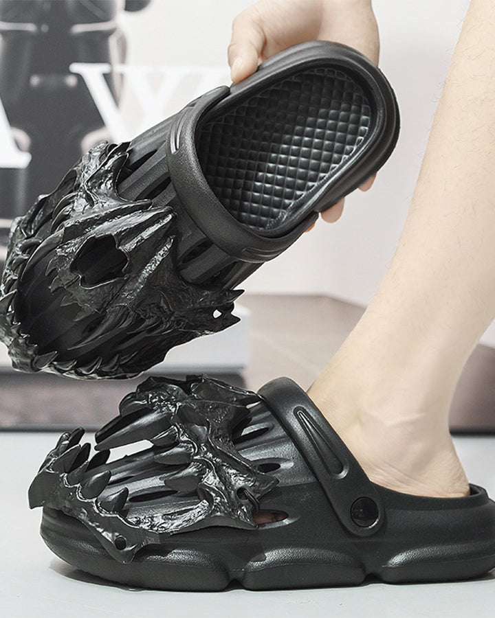 Gothic Dragon Skull EVA Slide Sandals