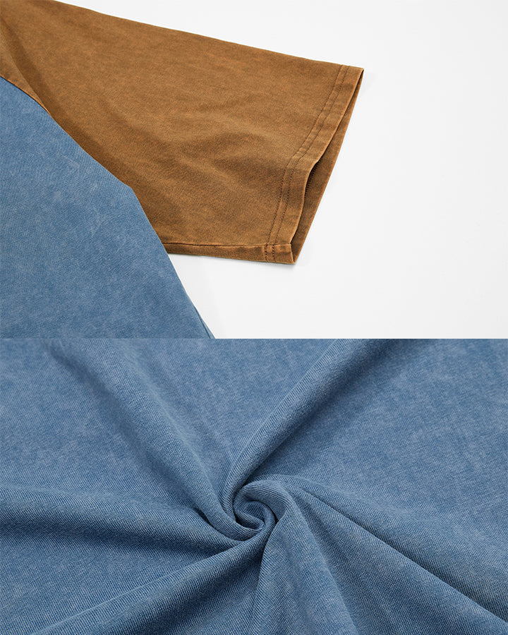 GRYFT Retro Washed Patchwork Tee