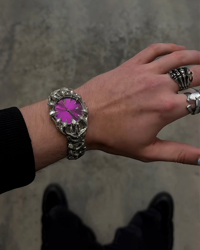 Futuristic Sculptural Metal Watch