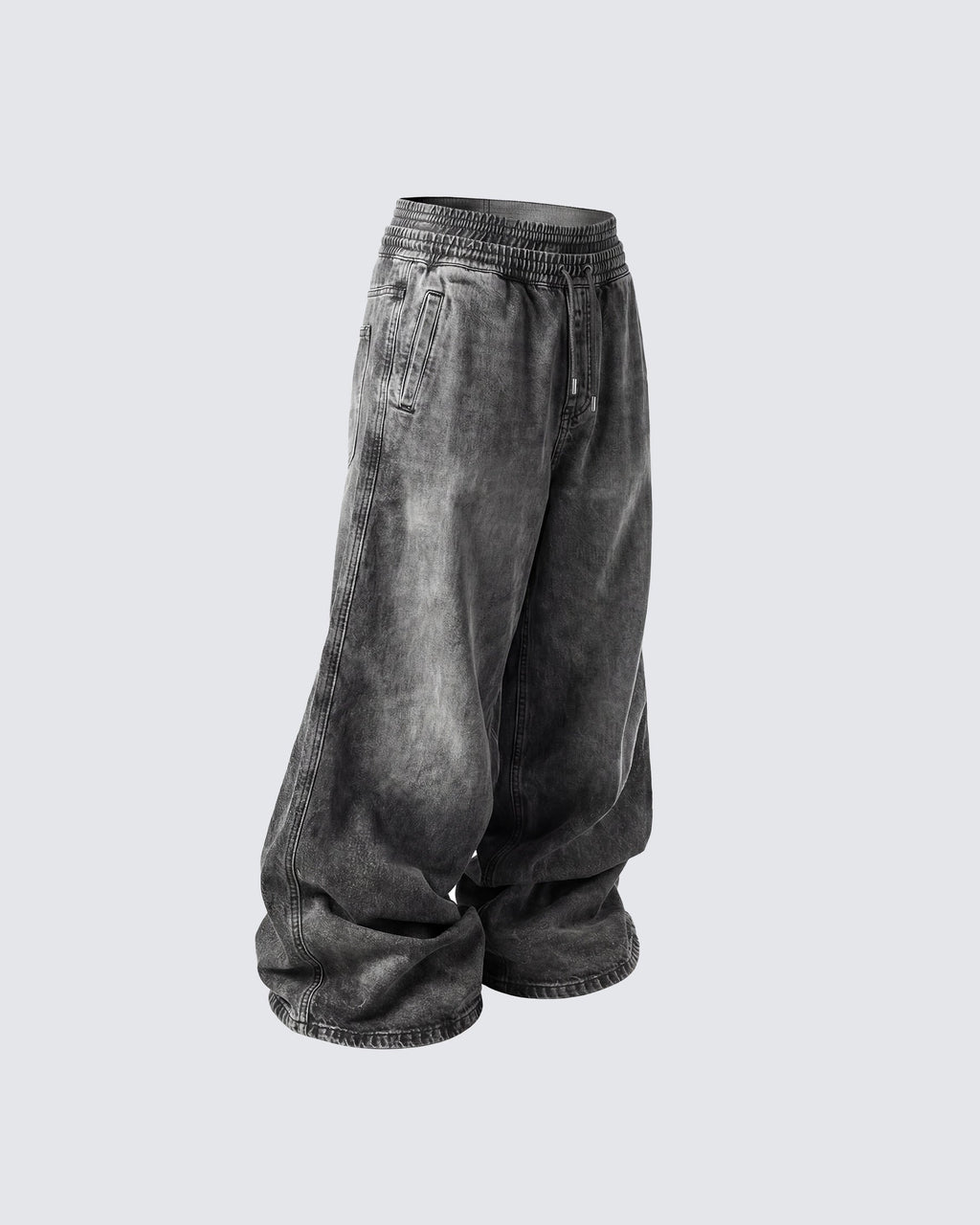 GRYFT-Double-Ended Washed Loose-Fit SweatPants