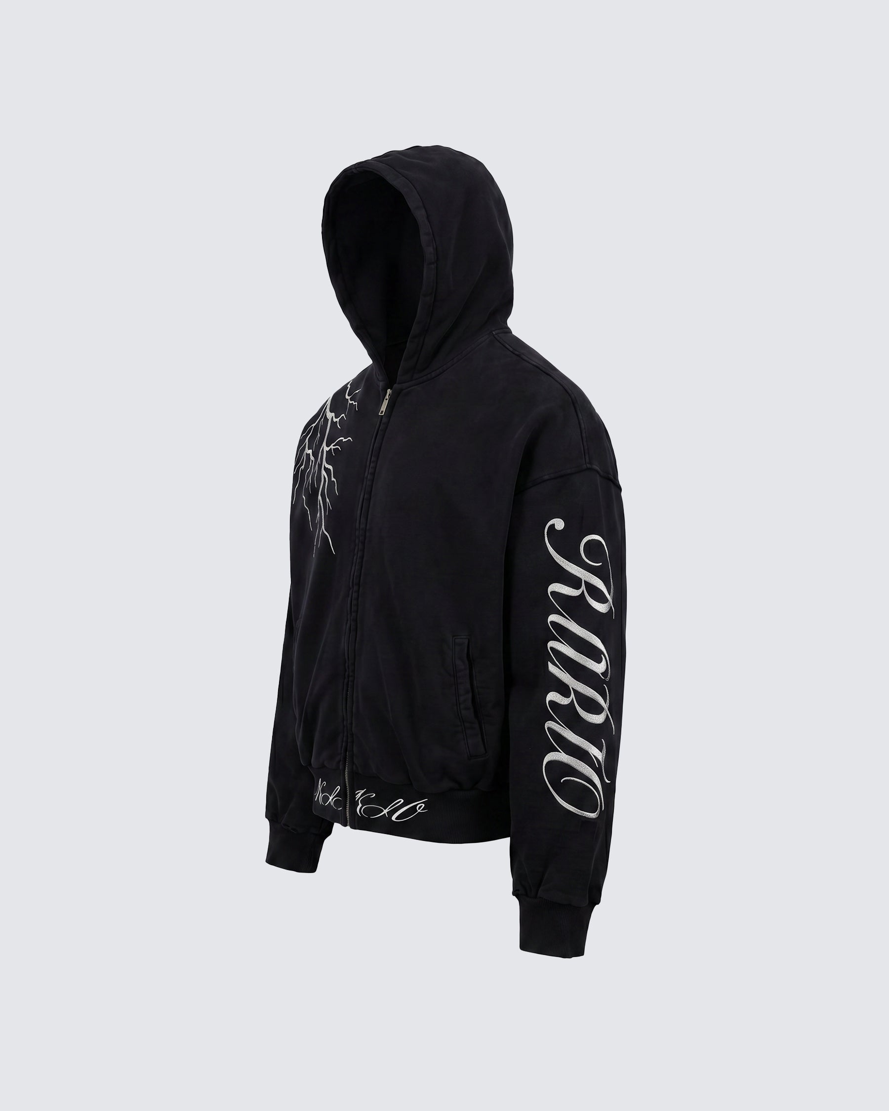 LIGHTNING Series | New Dark Hooded Zip Sweatshirt