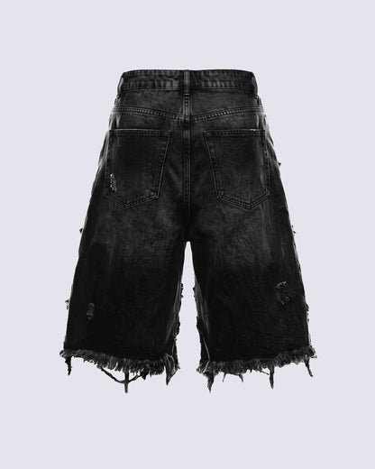 GRYFT RED RUST Series | Distressed Denim Shorts