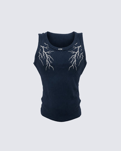LIGHTNING Series | Street Style Ribbed Tank Top